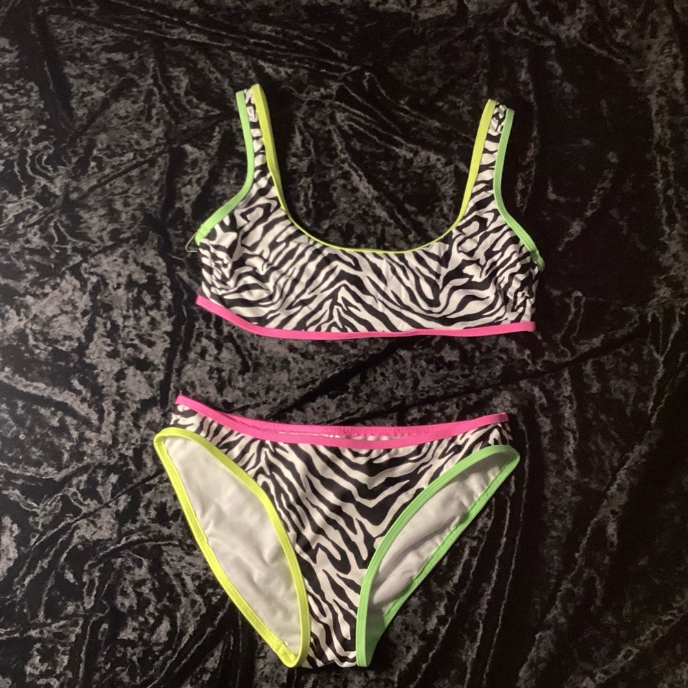 Women’s size M bikini zebra print